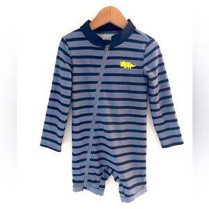 3/$30💥One-Piece Rashguard Swimsuit, Dinosaur, UPF 50, Long Sleeve, Full Zip-Up